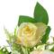 13" Ranunculus & Rose Floral Spring Wooden Statue Décor